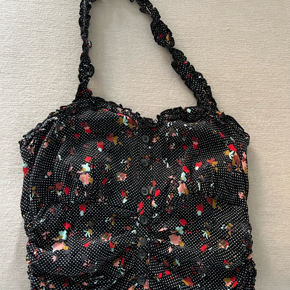 Free People Black Halter Top